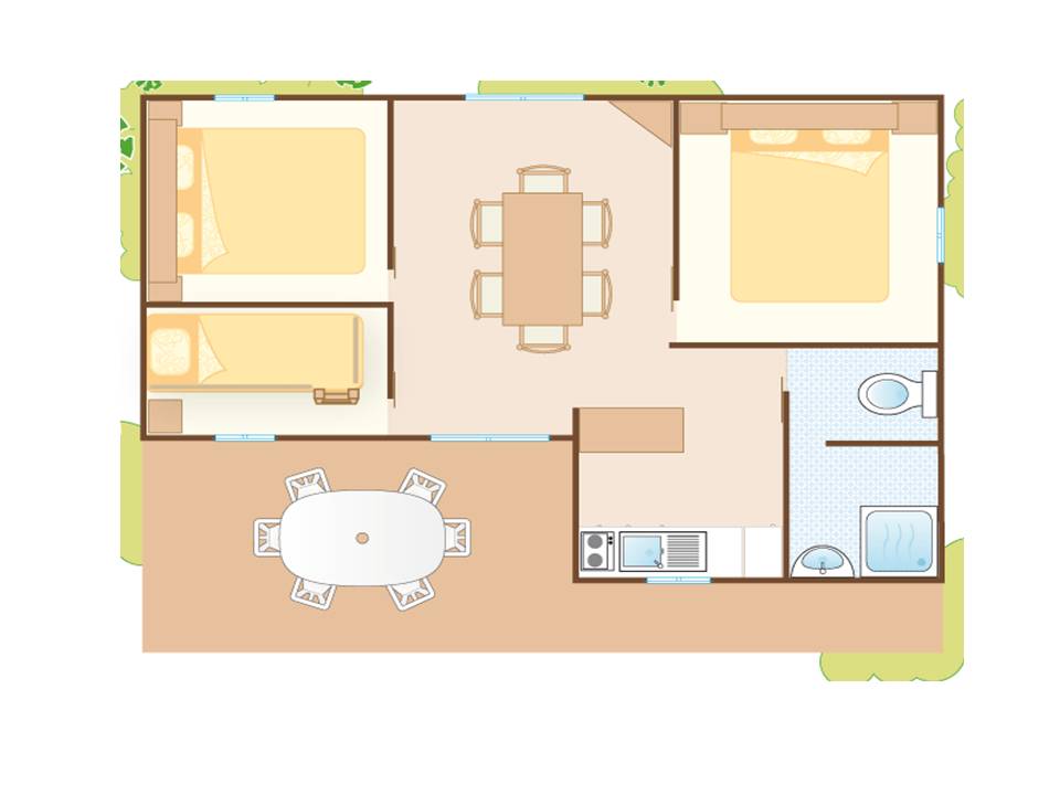 Cottage Climatis&eacute; "CLASS" 6/8 Personnes